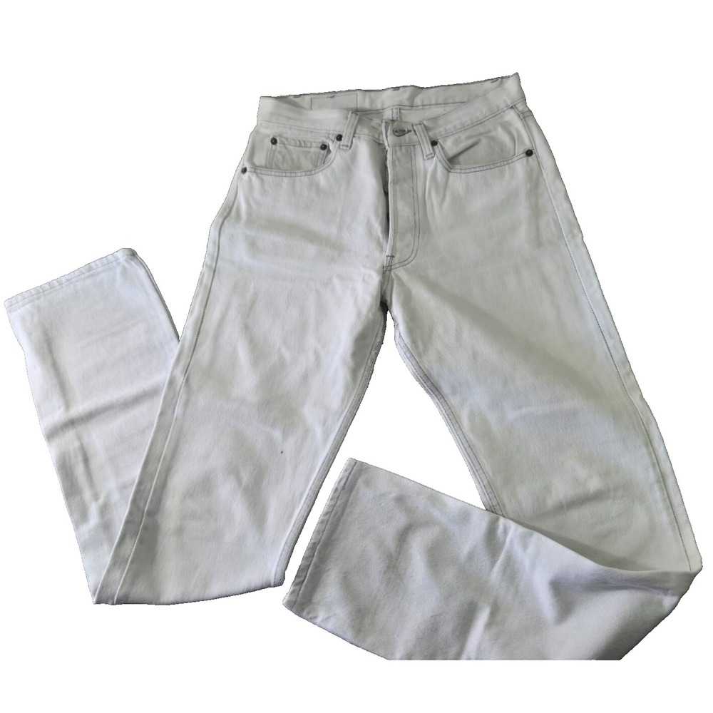 Vintage Levi's 501 0657 31x36 Faded Grey Jeans 80s‎ Made in USA Fit 30 x 36